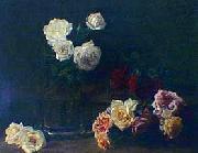 Henri Fantin-Latour Rosas blancas USA oil painting artist